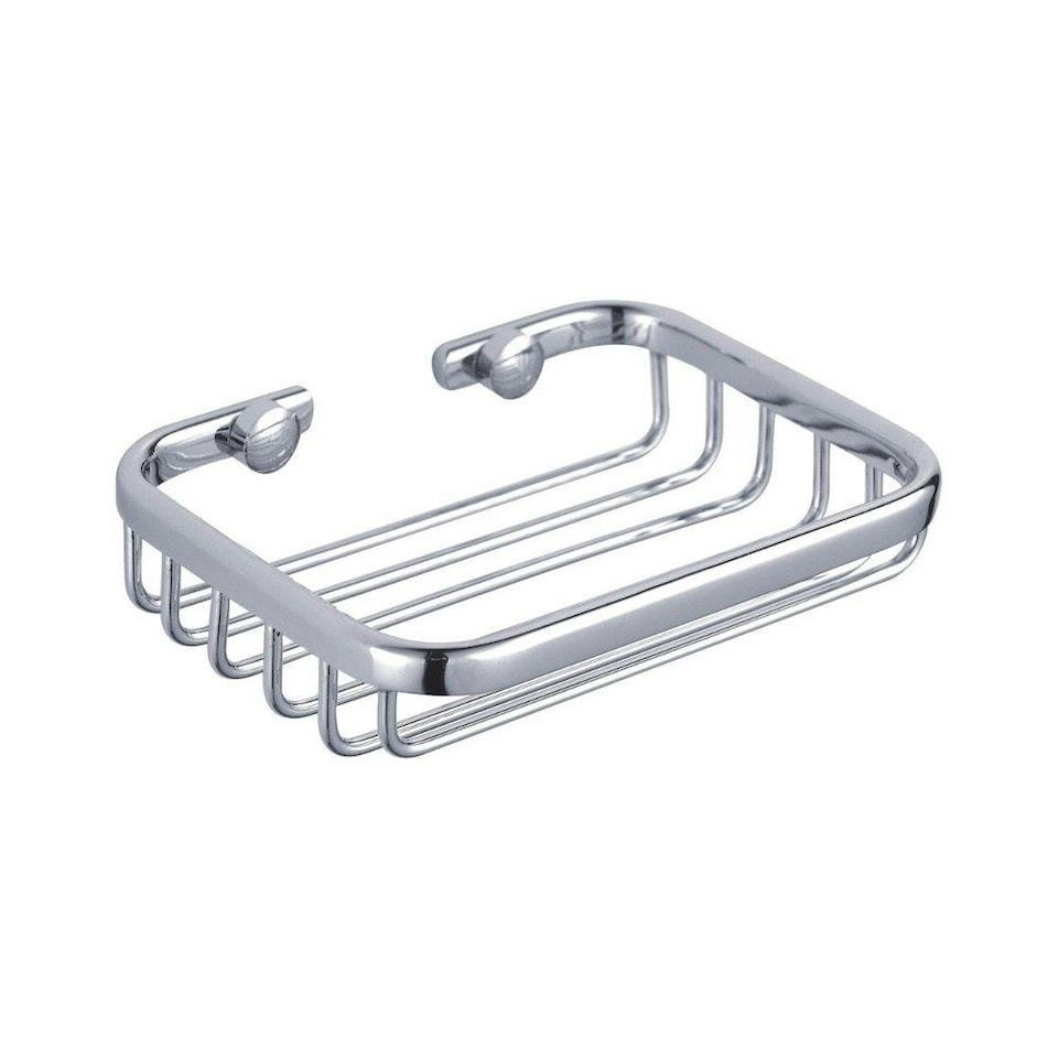 image 1 of Showerdrape Clasico Wall Mounted Stainless Steel Chrome Soap Basket