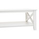 image 4 of Interiors by Premier Ivory Coffee Table, Wood Table for Coffee and Outdoor with Bottom Shelf, Pine Wood & MDF Tea Table White