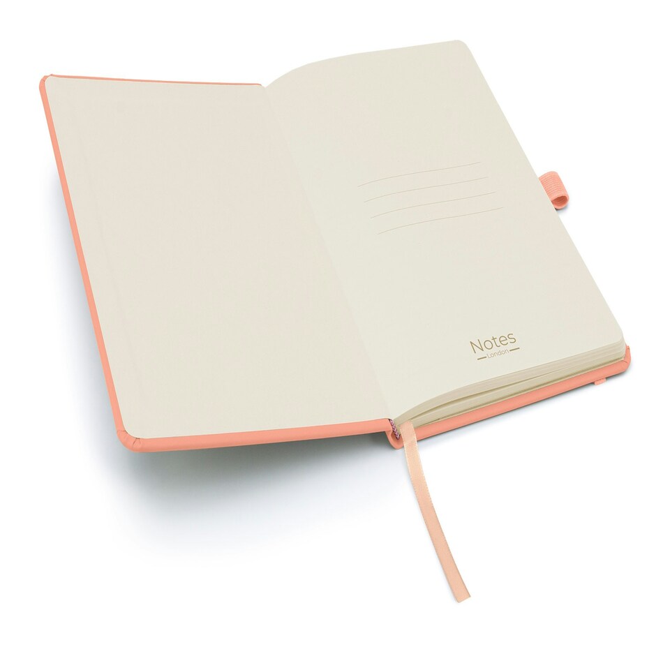 image 1 of Notes London A5 Wilson Lined Page Notebook Pastel Pink