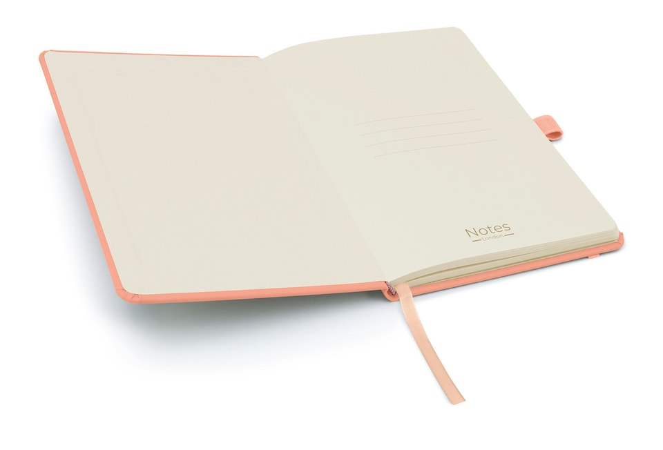 image 1 of Notes London A5 Wilson Lined Page Notebook Pastel Pink