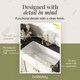 image 7 of Balterley Single Bowl Belfast Kitchen Sink with Overflow, No Tap Hole | White | White | 1