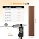 image 3 of NOVECRAFTO Self Adhesive Vinyl Floor Planks – Peel & Stick Flooring – Brown Wood Effect – Easy DIY Installation – Durable & Waterproof Tiles | Brown | 2.78 sqm