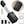 Black (Exterior), Silver Tone (Inner)