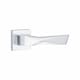image 4 of Golden Grace 6 Pairs Modern Aura Premium Design Door Handles on Square Rose in Polished Chrome Finish Chrome