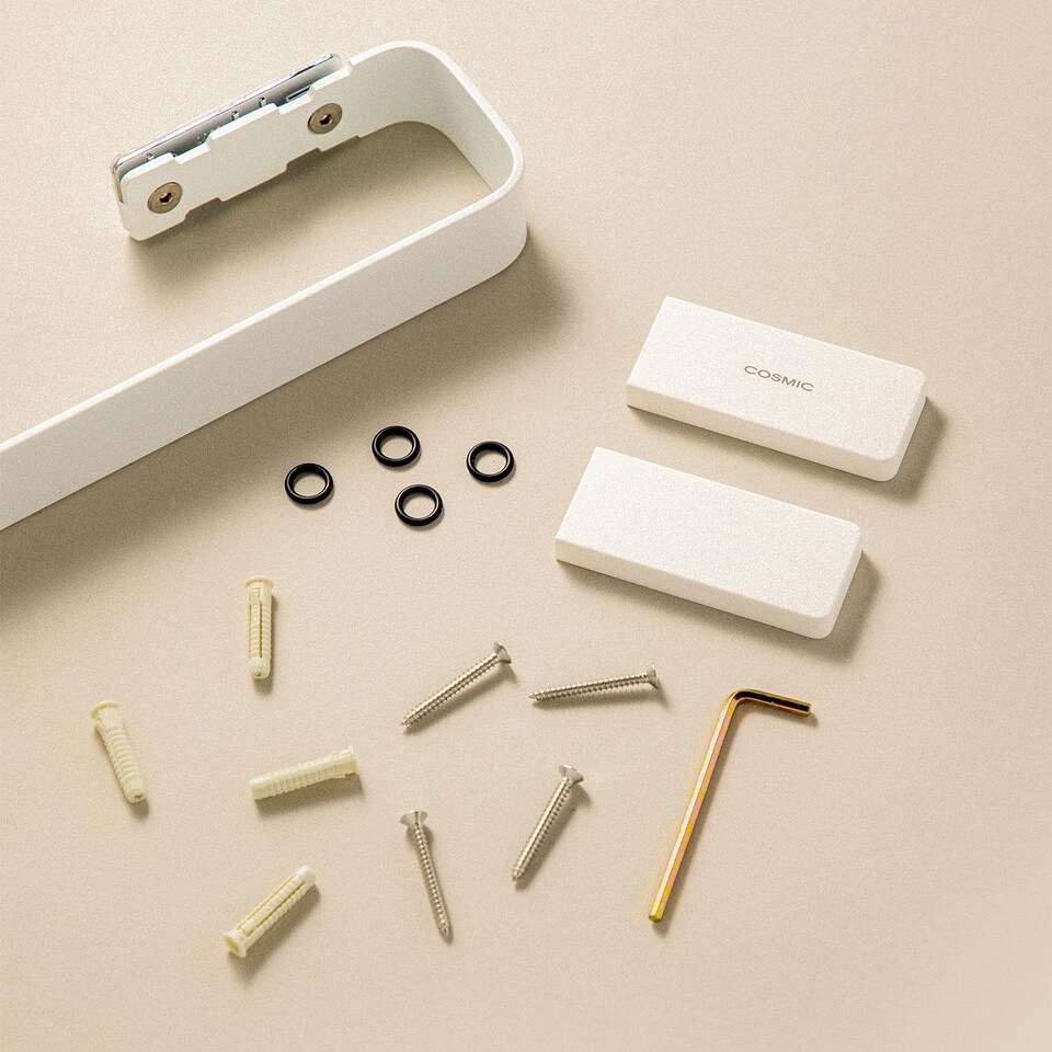 image 1 of COSMIC Towel rack, Brushed stainless steel, NEA Collection