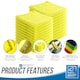 image 2 of Microfibre Cleaning Cloth 40x40cm Super Absorbent Lint Free Microfiber Cloths Cleaning for Home, Kitchen, Mirrors, Car - Pack of 20