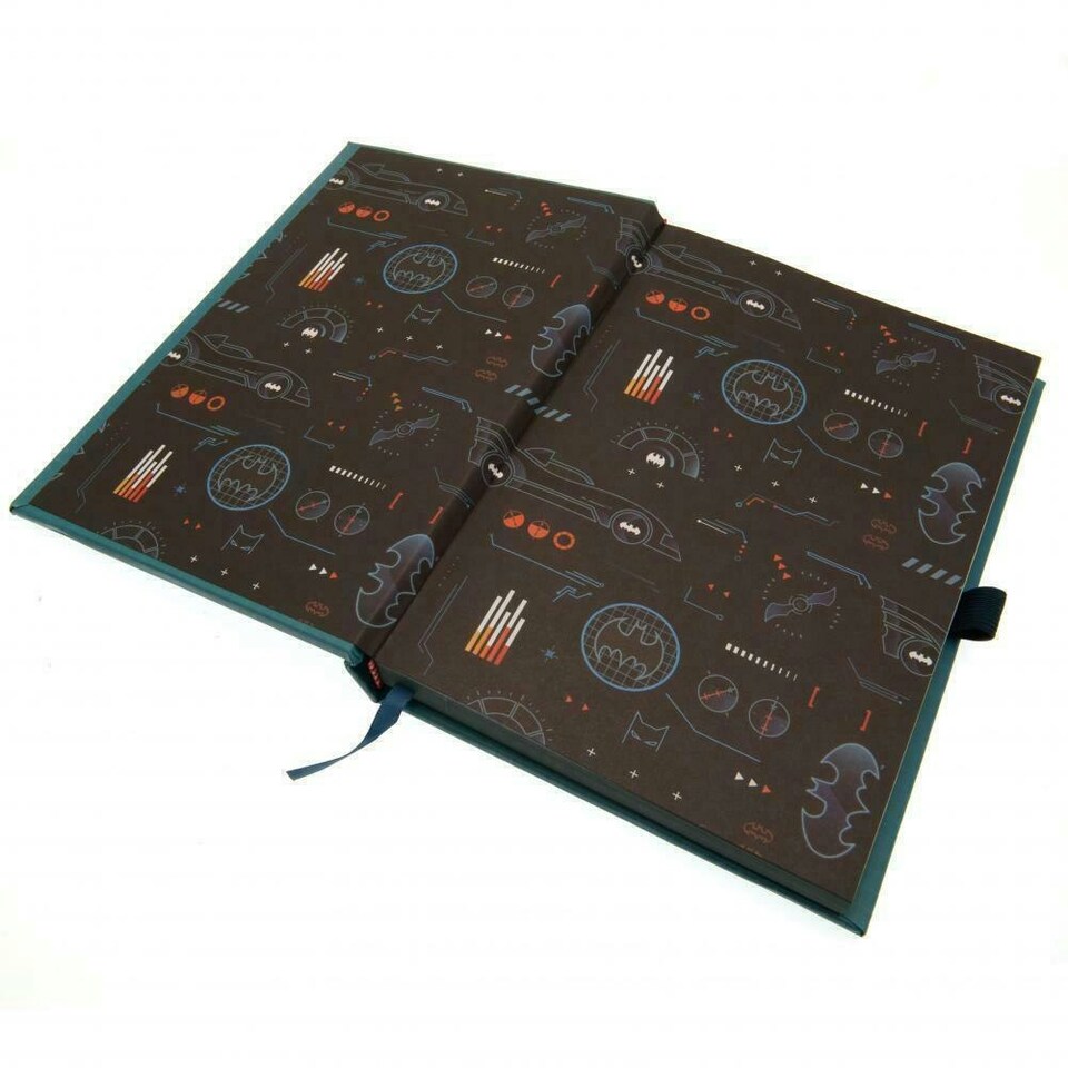 image 1 of Batman Bat Tech Notebook - Blue/Black - One Size