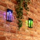 image 4 of ValueLights Set of 4 Multi-Function Wall/Fence Solar Lights | Black