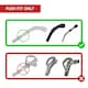 image 8 of SPARES2GO Vacuum Cleaner Tools Kit compatible with Karcher MV2 WD3 WD3P WD4 WD5 WD7 (35mm) Silver