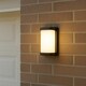 image 2 of CGC ROX Black Outdoor LED Wall Light with Opal Diffuser IP65 10W Black