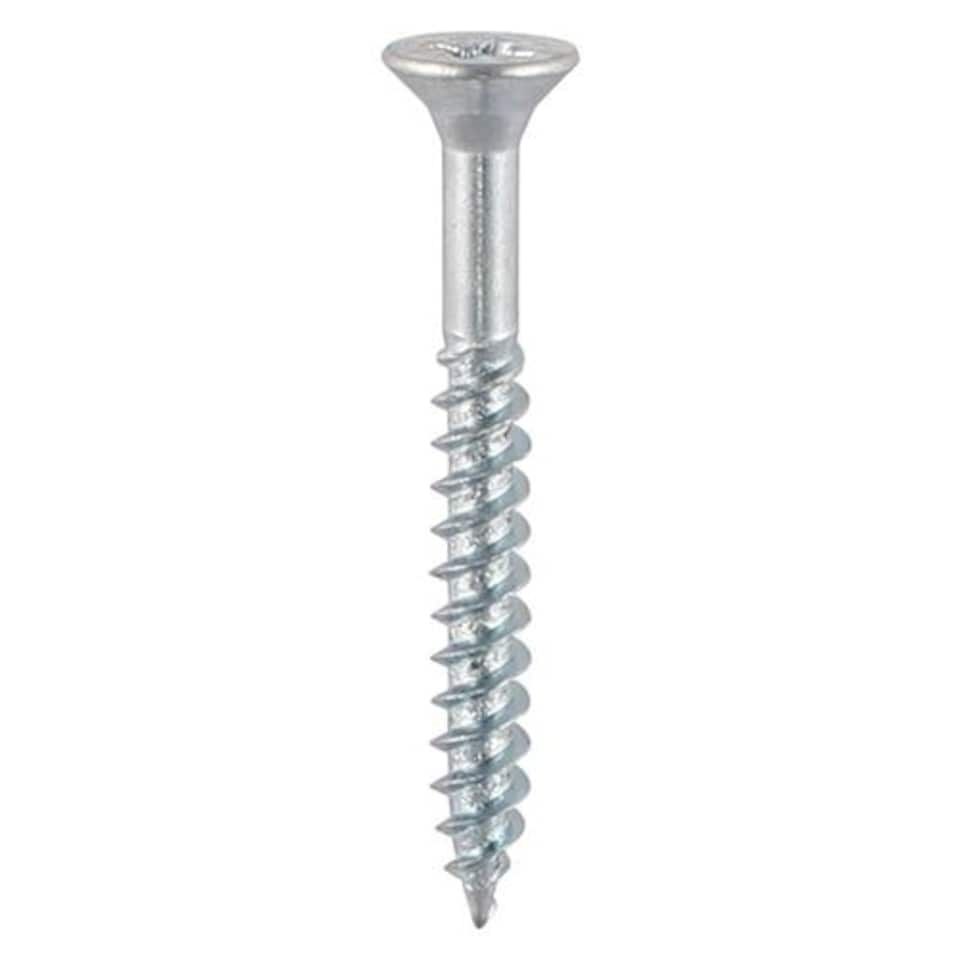 image 1 of Timco - Twin-Thread Woodscrews - PZ - Double Countersunk - Zinc (Size 10 x 1 1/2 - 250 Pieces)