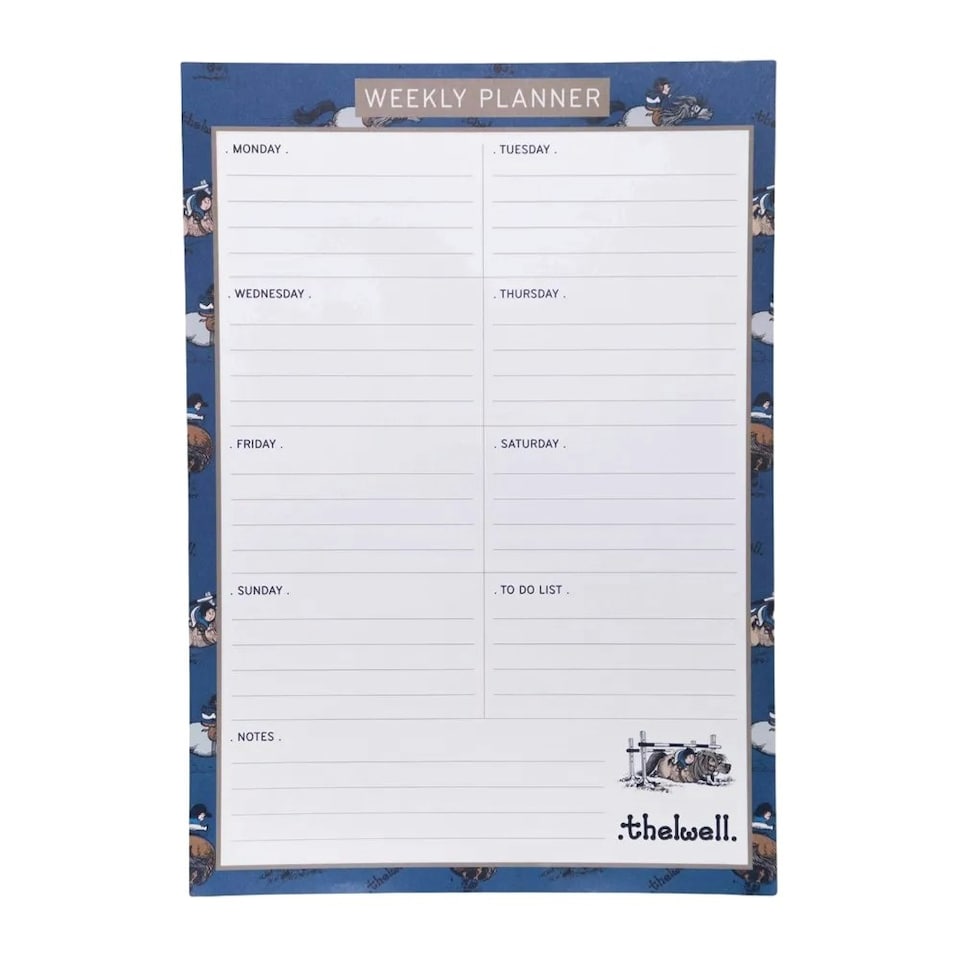 Thelwell A4 Weekly Planner - Classic Blue - One Size