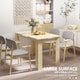 image 4 of HOMCOM Dining Table for 4-6 People, Wood Effect Tabletop