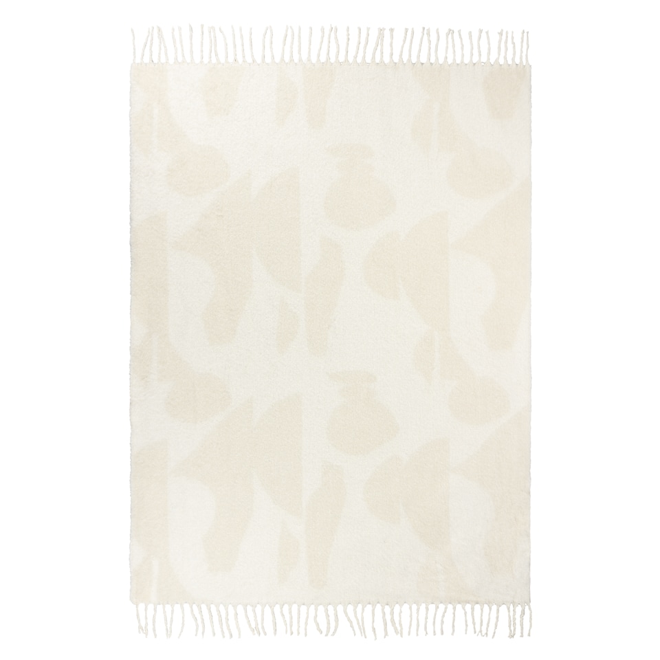 image 1 of Hoem Meta Jacquard Tasselled Throw