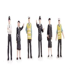 Bachmann Police and Security Staff (6) Figure Set