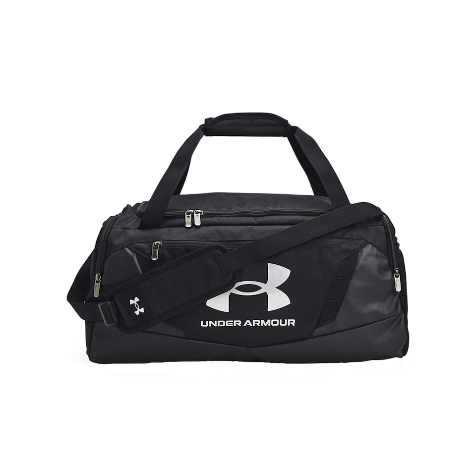 image 1 of Under Armour Undeniable 5.0 Duffle Bag - Black/Metallic Silver - 10.1in x 21.7in x 10.6in