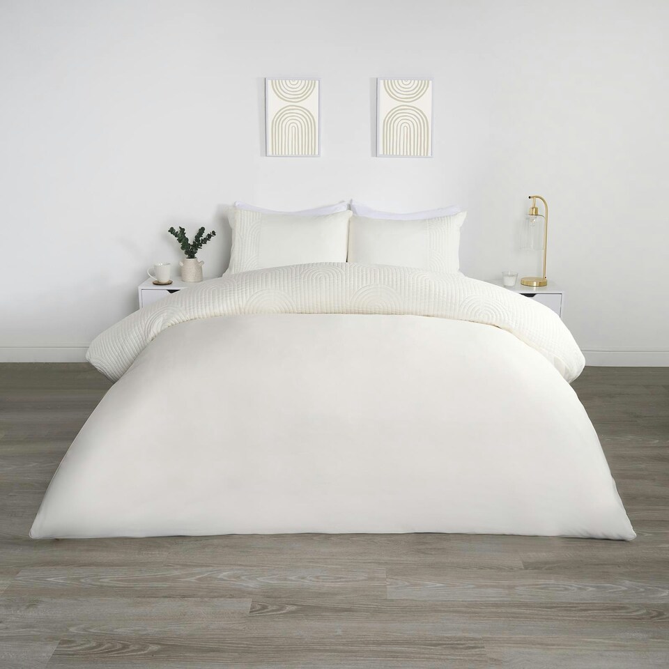 OHS Filled Arches Pinsonic Panel Duvet Quilt Cover Bedding Set, Single