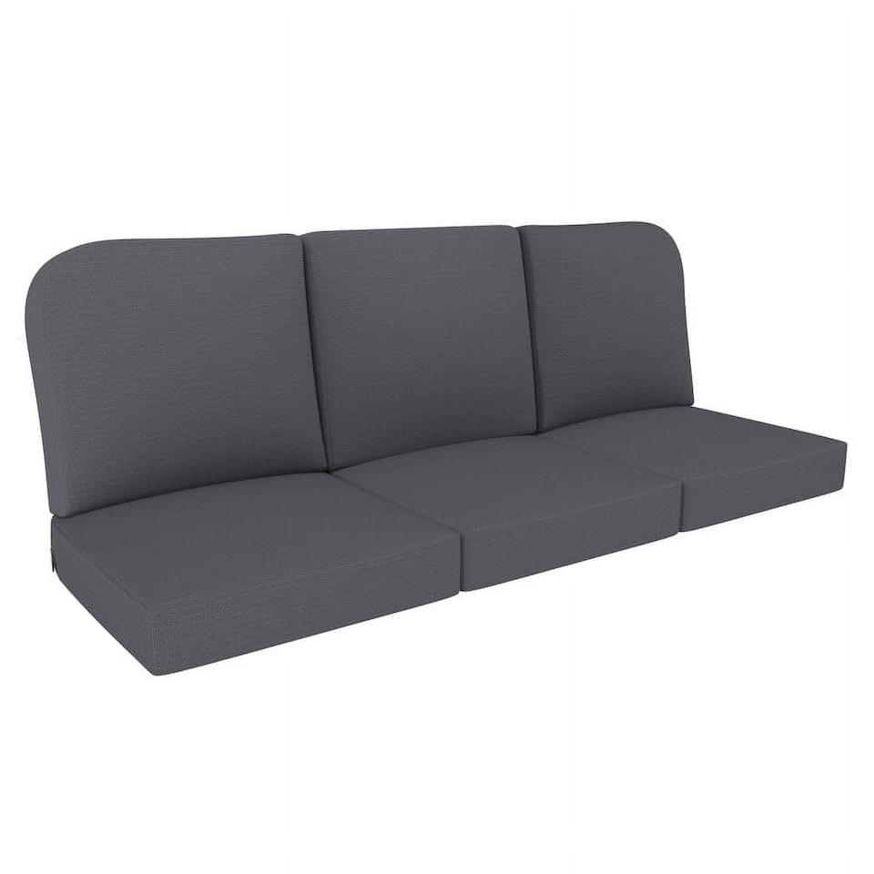 image 1 of Covers&All Outdoor 5 in Seat / Back Cushion with Highly Durable Cover Rite Fabric, 22 in W x 24 in L x 5 in Thick, Grey