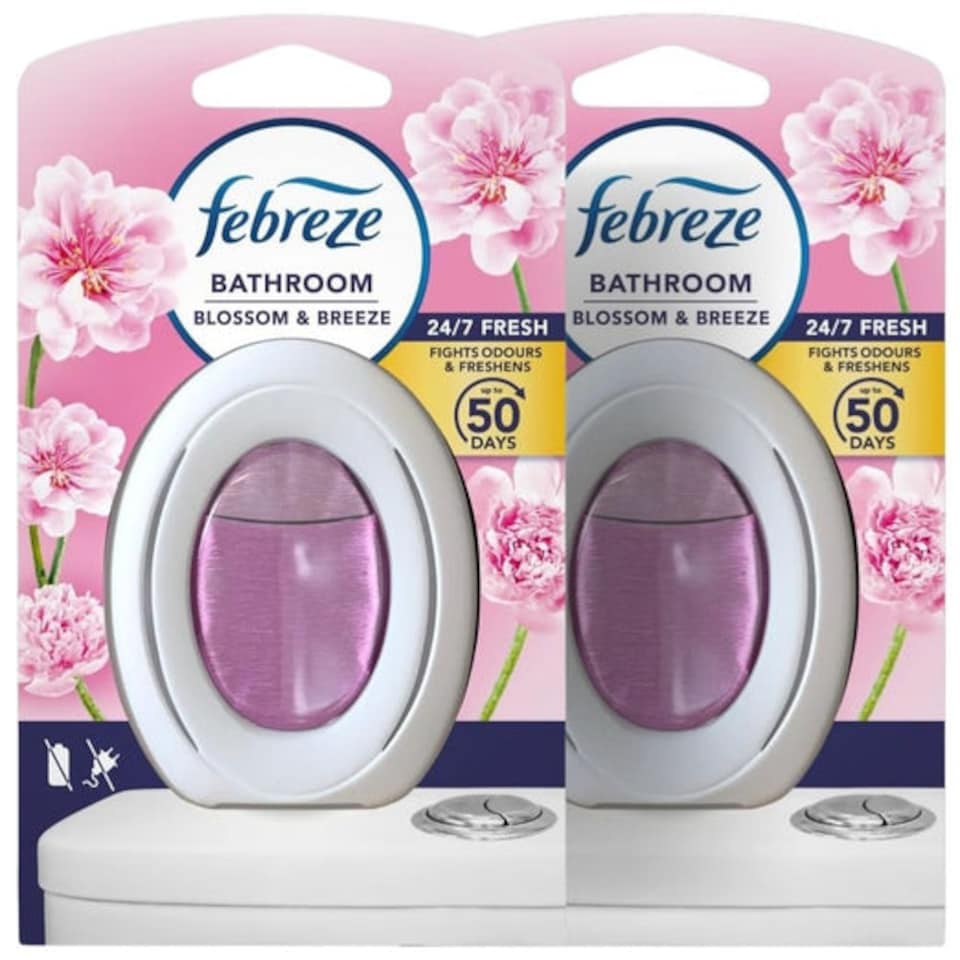 Febreze | Cherry & Plum Refresh Bathroom Air Freshener 7.5ml | 7.5ml x 2 Pack