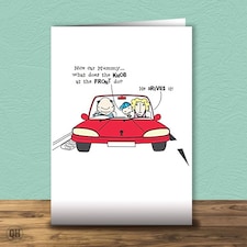 Knob At The Front Birthday Card