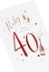 image 4 of Ruby Design 40th Wedding Anniversary Card for A Special Couple
