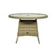 image 3 of Wentworth 4 Seater Round Imperial Dining Set - Synthetic Rattan - H74 x W110 x L110 cm - Beige