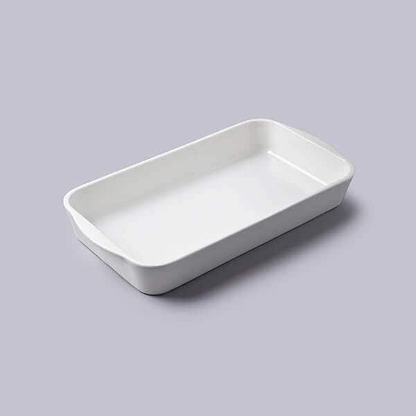 WM Bartleet & Sons Porcelain Rectangular Baking Dish 29cm in White