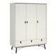 image 1 of Ry Wardrobe 3 Doors 3 Drawers in Matt White