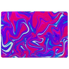 Pink & Blue Marble Rug | Multi