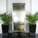 image 2 of Primrose Giant Brushed Stainless Steel Water Wall Cascading Feature Silver 174cm