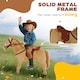 image 5 of HOMCOM Children Standing Horse Plush Soft Ride On Toy Pony Kids Cuddly Game Play