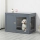 image 6 of PawHut Furniture-Style Dog Crate w/ Two Lockable Doors, for Small & Medium Dogs