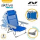 image 4 of Beach Chair Aktive Foldable Blue 48 x 90 x 60 cm (2 Units) N/A