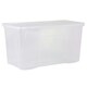 image 6 of Wham Crystal 3 x 110L Stackable Plastic Storage Boxes with Lids Clear Clear