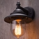 image 6 of CGC Lighting Ryder Matt Black Fisherman Lantern Wall Light IP54 E27 | Black | Black | Height: 24.7 cm, Width: 18 cm, Depth: 20.5 cm