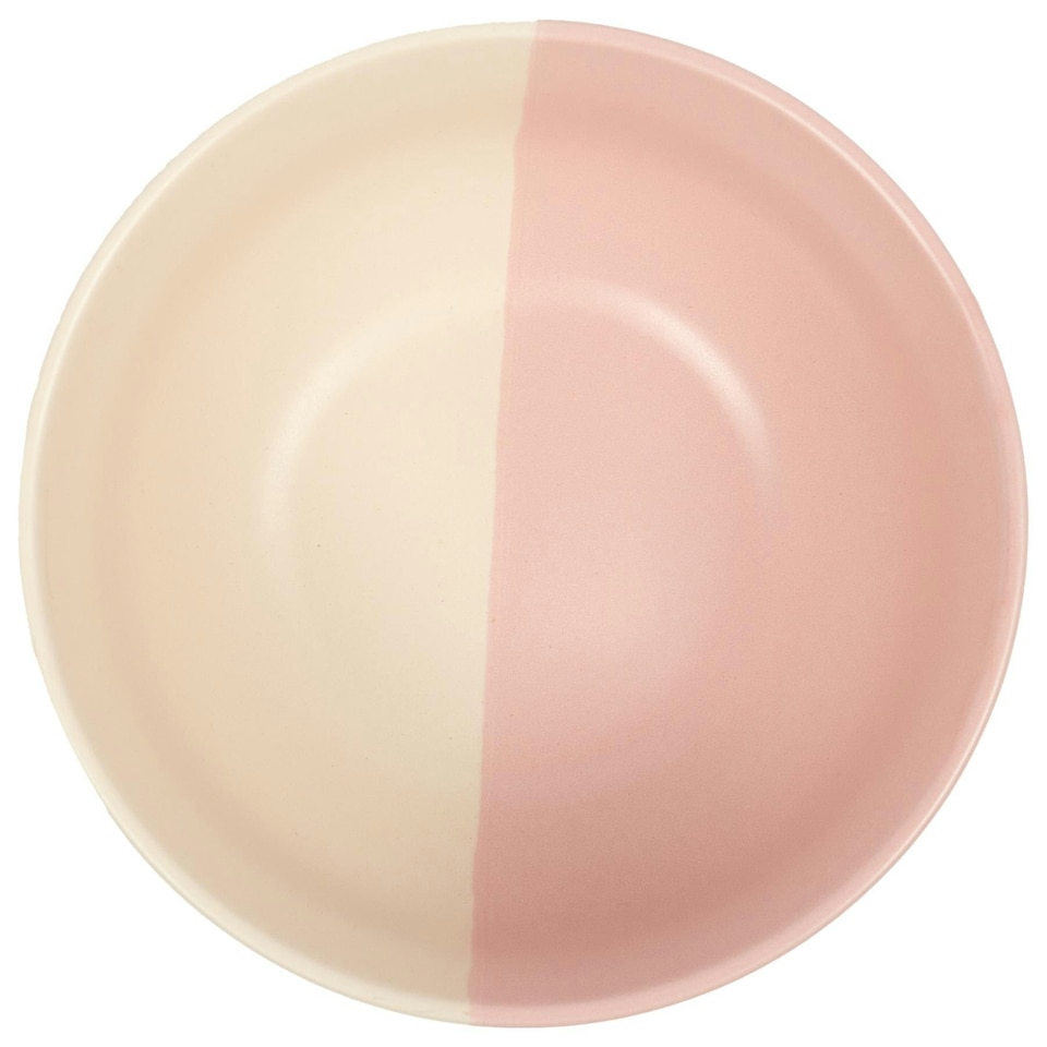 image 1 of Nicola Spring Dipped Stoneware Cereal Bowls - 16.5cm - Dusty Pink - Pack of 4 Pink