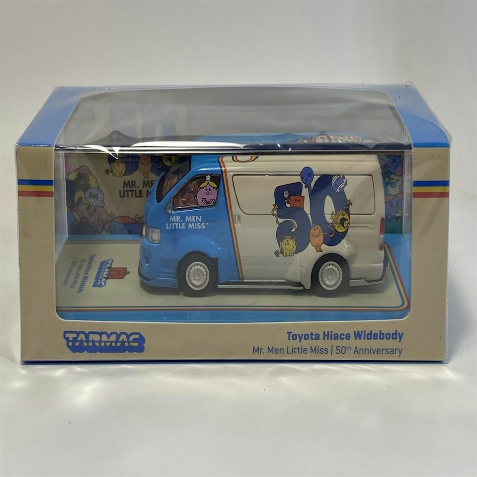 image 1 of Mr Men Little Miss 50th Anniversary Toyota Hiace Widebody 1:64 Tarmac Works
