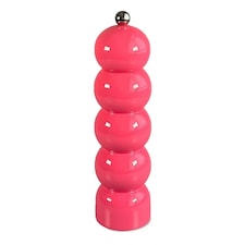 Scandi Home Large Bright Pink Wooden Pepper Mill