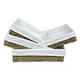 image 2 of Set of 4 Lined Rectangular Seagrass Tray Brown | Brown