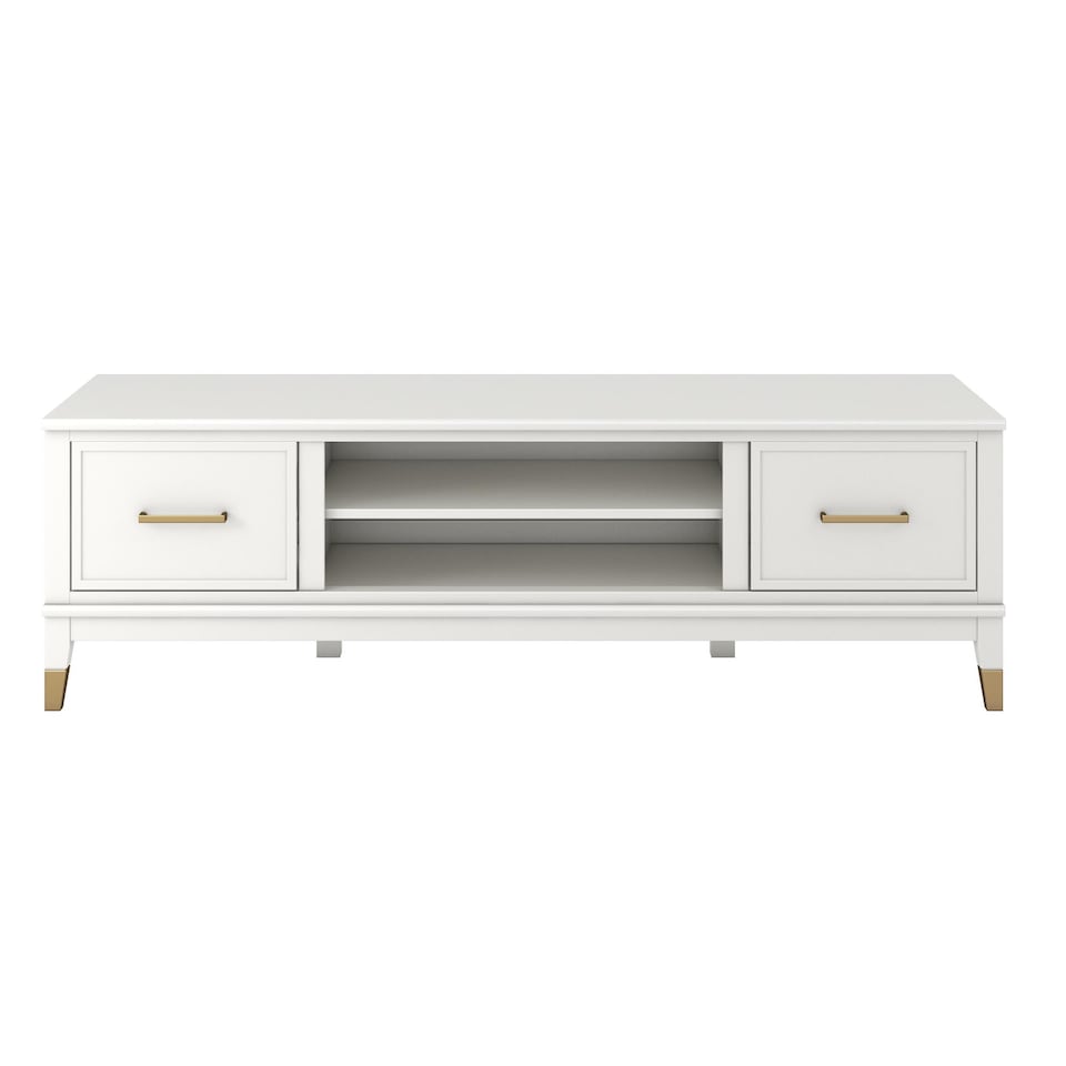 image 1 of Westerleigh TV-Stand with Doors in White | White | White | One Size | 23