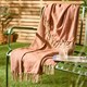 image 1 of Furn Dessa Woven Indoor/Outdoor Throw | Orange | Terracotta