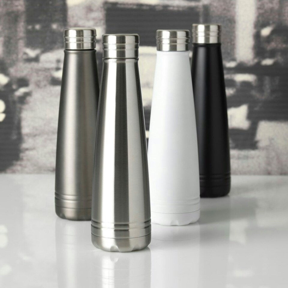 image 1 of Avenue Duke Copper Vacuum Insulated Bottle - Silver - 25.5 x 7.4 cm