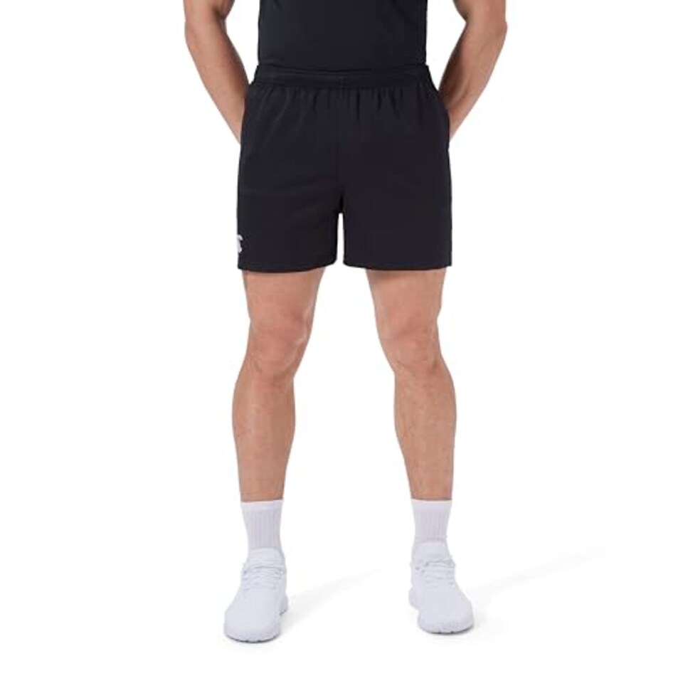 image 1 of Canterbury Men's Professional 2.0 Shorts | Rugby Shorts | Ccc Logo Gym Shorts, Black, S
