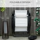 image 5 of Outsunny Zero Gravity Chair Adjustable Patio Lounge w/ Cup Holder White