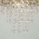 image 3 of ValueLights Pair Of Acrylic Jewel Effect Droplet Grey Ceiling Pendant Light Shades