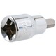 image 3 of 8mm Hex Bit Metric Allen Socket Male 1/2" Drive 55mm Length Strengthened Tip