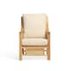 image 4 of Desser Chester Natural 3 Seater Rattan Sofa Set in Cotton Cream - Conservatory Sofa Suite