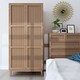 image 2 of Bordeaux 2 Door Wardrobe - MDF - L55.7 x W85 x H181 cm - Oak Brown