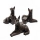 image 1 of German Shepherd Plant Pot Feet - Set of 3 - L8 x W11.5 x H7.5 cm | Brown