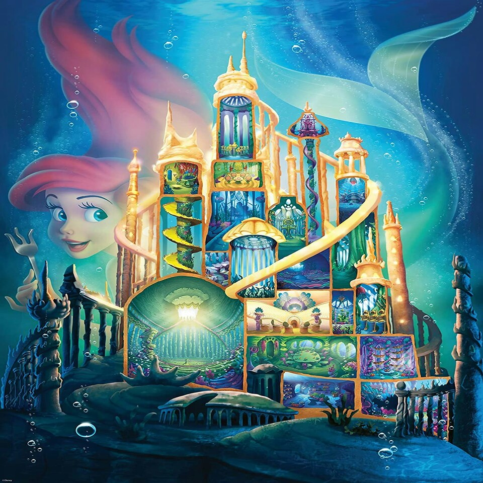 image 1 of Disney Castle Collection: Ariel Jigsaw Puzzle (1000 Pieces)